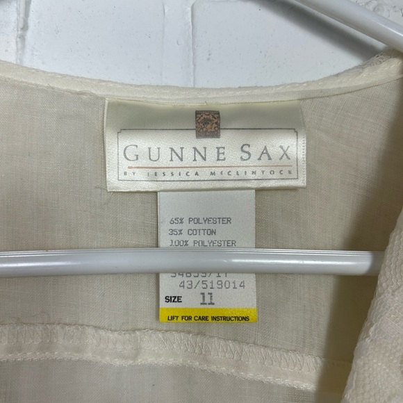 Vintage Gunne Sax Button Up Top with Lace Collar - Picture 8 of 8